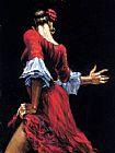 Flamenco Dancer Canvas Paintings - Flamenco Dancer II